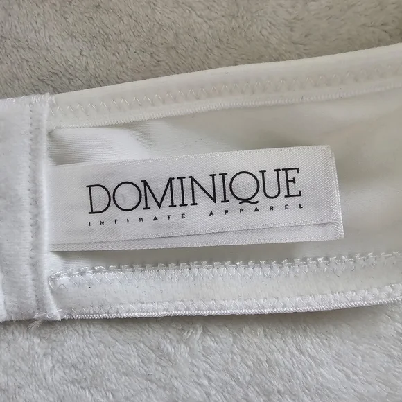 Dominique Strapless Bra White Size 48C Seamless Supportive Full Coverage - Picture 5 of 10
